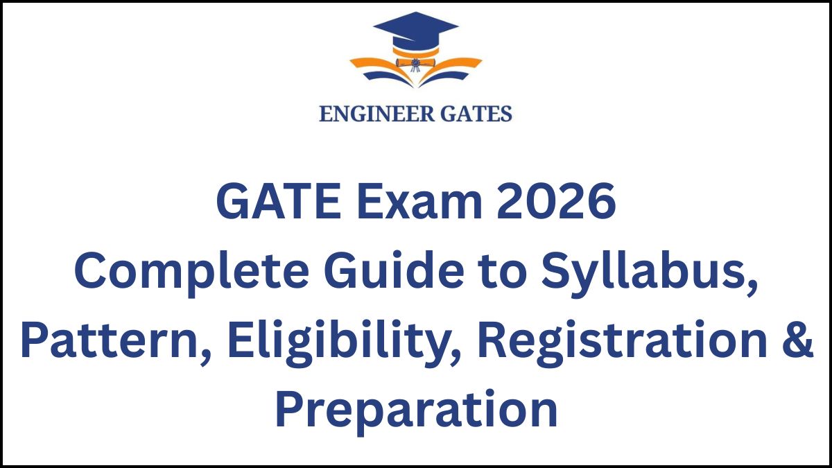 GATE Exam 2026: Complete Guide to Syllabus, Pattern, Eligibility, Registration & Preparation