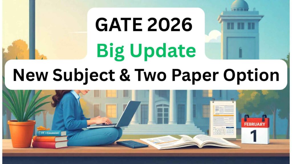 GATE 2026 updates with new Energy Science paper and two-paper combination list