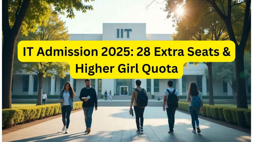 IIT Admission 2025 – Extra Seats Allotted and Higher Girl Quota Explained