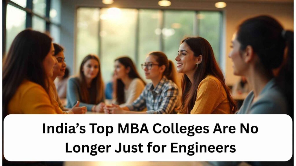 Non-engineers in MBA students taking the lead in India’s top MBA colleges with diverse classroom discussions.