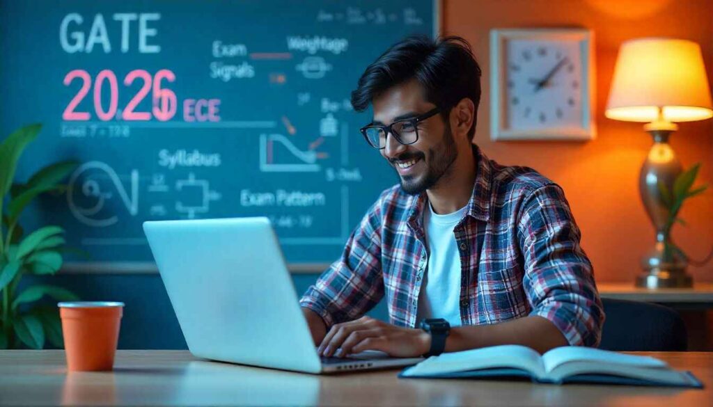 GATE 2026 ECE syllabus, exam pattern, and weightage guide for electronics and communication students