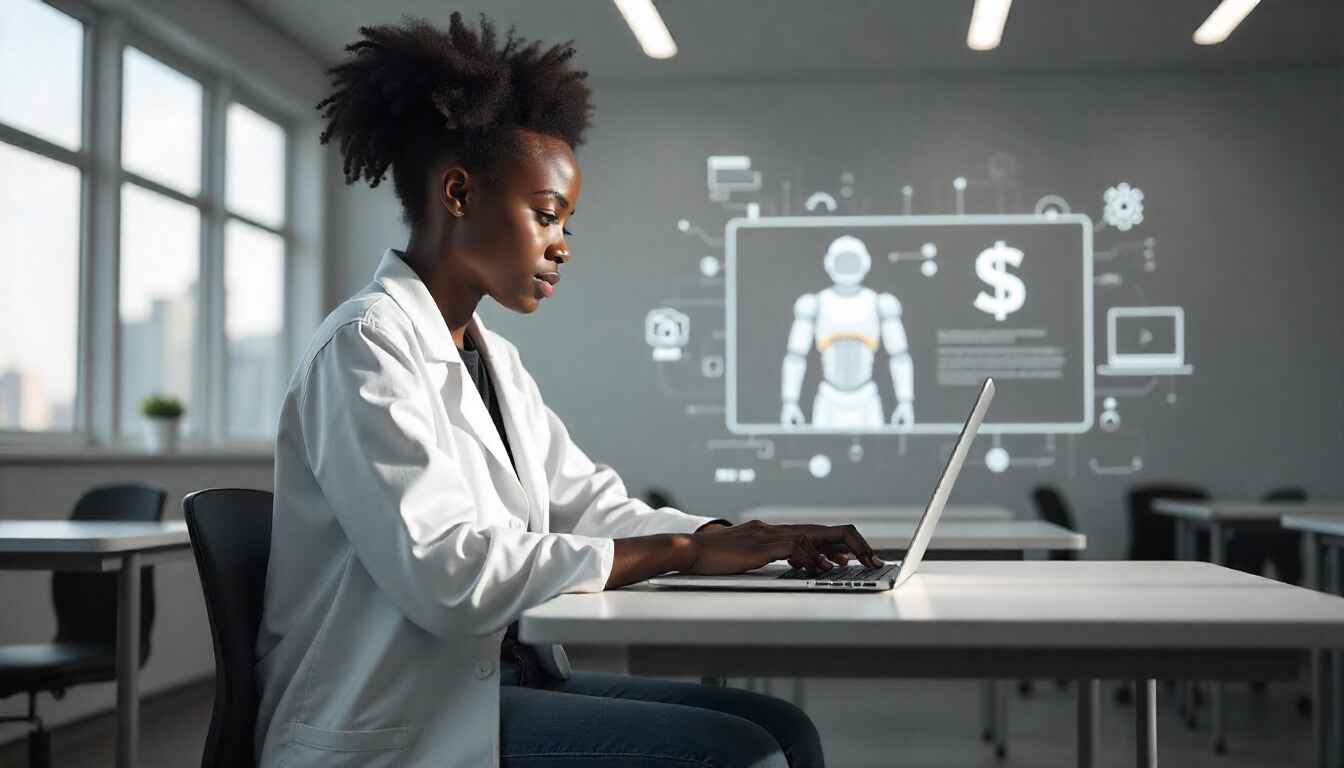 Will AI Replace Engineers - Student learning AI skills for future engineering jobs